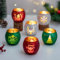 Teelichthalter Weihnachten Windlicht Weihnachtsdeko Tisch: Hewory 6er Set Mattiertes Gläser Kerzenhalter Weihnachts Deko Teelichtgläser für Tischdeko Weihnachten - Weihnachtsbaum Rentier Hirsch