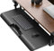 Asukale Tastaturablage, Unter dem Schreibtisch Ausziehbar mit C Klemme Groß Format, Standfest Schiebbarer Tastaturständer, (25,6 Zoll x 10,0 Zoll), Muskelermüdung Lindern, Geeignet für Arbeit/Spiele