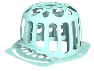 LMOLING Gorra de béisbol, rejilla de lavado de gorra, protección para lavadora, jaula de lavado de sombreros de silicona, jaula para lavar sombreros puede mantener la forma del sombrero (azul)