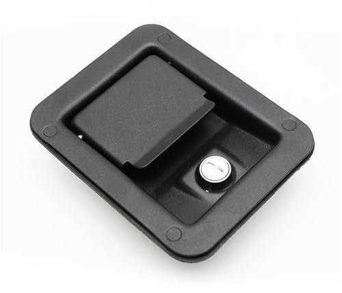 A7831_Carbon Steel Handle Cylinder Paddle Latch RV Truck Door Lock Paddle Latch Engineering Vehicle Canopy Panel Lock A7831 1Pcs