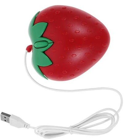 Uonlytech Mouse USB Cablato Ergonomico Rosa per Computer Mouse Piccolo e per Laptop per Ragazze Chic e Portatile