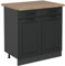 Vicco Mueble bajo de Cocina R-Line, Antracita casa de Campo, 80 cm, ET Roble