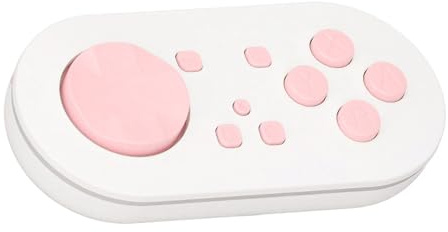 Kabelloser Gamecontroller, Bluetooth Controller für Anki App, kabelloser Gamepad Controller mit RGB Beleuchtung, Kabel und Gurt, Mi ni Controller für Wins,Android, OS X, i OS (WHITE) (BLUE) (P INK)