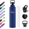 Gourde Isotherme 1L, Bouteille Isotherme en Acier Inoxydable, Anti-Fuite, Bouteille d'eau sans BPA, Gourde Inox avec Paille, Réutilisable, Gourde Sport pour Enfant, Adultes, Cyclisme, Alpinisme