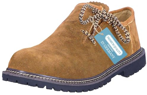 Steigenhöfer Trachtenschuhe Herren - Haferlschuhe für Männer - Florian - Echtes Wildleder - Optimale Passform und traditionelles Design - Echtleder Herrenschuhe fürs Oktoberfest und Feierlichkeiten