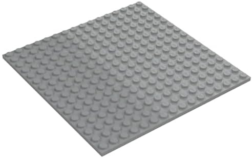 LEGO Classic Building Baseplate, 16 x 16 Studs, Part 91405 (Light Bluish Gray, 1, Baseplates)