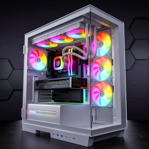 GameMachines Crystal Snow Edition - Gaming PC - Wasserkühlung - AMD Ryzen 7 7700 - NVIDIA RTX 5060 Ti 16GB - 1000GB SSD - 32GB RGB DDR5 - WLAN - Windows 11 Pro