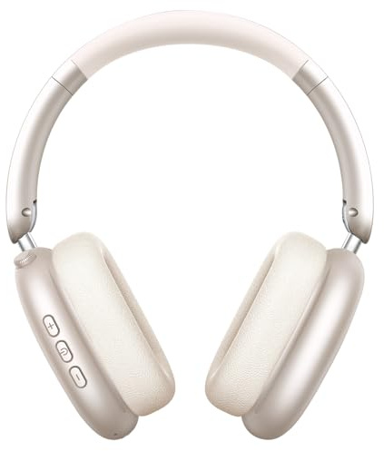 Wentronic Y01 – Casque Circum-auriculaire sans Fil à réduction de Bruit – Bluetooth 5.3, Son Hi-Res, 48h d’autonomie – Pliable avec Micro pour iOS/Android/PC – Lumière stellaire