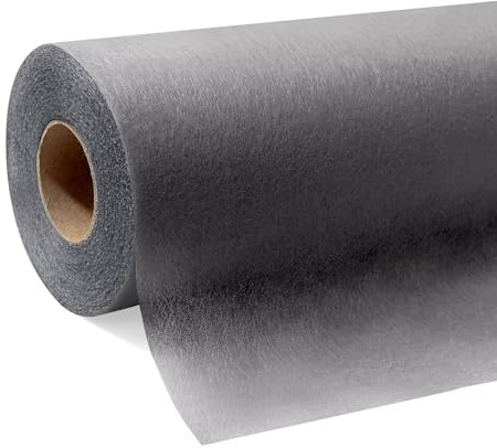 Tischdeckenrolle, Grau, 1,1m x 30m (50g/m²), stoffähnliche Einweg-Tischdecke aus Vlies als zuschneidbare Meterware für Geburtstag, Party, Hochzeit, Biertische und Tischdeko