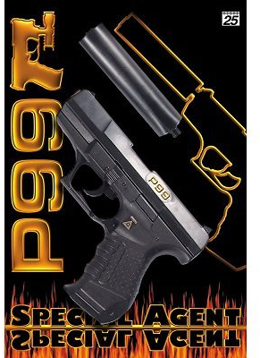 Wicke Walther P99 Amorcespistole mit Schalldämpfer