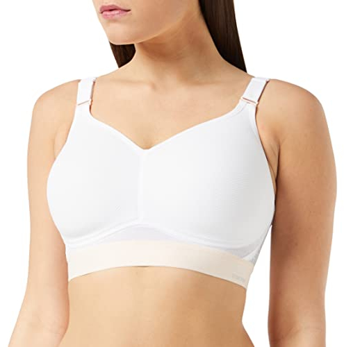 TriAction Damen Gepolstert Sport-BH Hybrid Lite P, Weiß (White 03), Gr. 85A