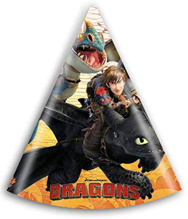 How to Train Your Dragon Party Hüte, 6 Stück