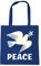 Logoshirt® Friedenstaube I Peace I Baumwolltasche I blau I Lizenziertes Originaldesign