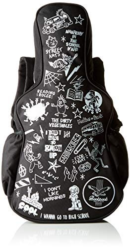 SUCK UK Mini Rucksack für Jungen & Mädchen Mochila infantil, 54 cm, Negro (Black/White)