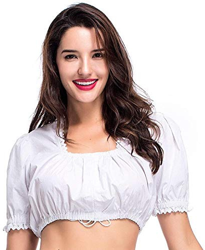 Boolavard Traditional Bavarian Oktoberfest Blouse German Dirndl