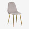 SKLUM Chaise de Salle à Manger en Velours Glamm Doré Gris Taupe