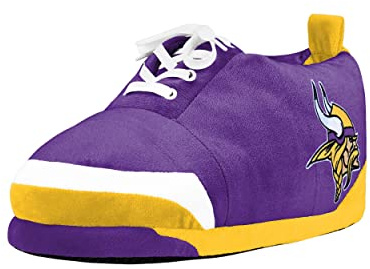 Minnesota Vikings Plush Sneaker Slipper - Mens - Large