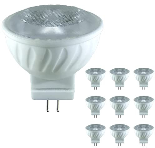 LED ATOMANT Pack 10x Bombilla LED MR11 12V. Color Blanco Neutro (4500K). 350 Lumenes. GU4 Equivalente a Halogeno de 35W.