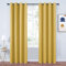 GREATOYAR Cortinas Opacas Térmicas Aislantes, Juego de Cortinas, 1 Panel, Cortinas para Salón Habitación Oficina, Acustica y Antiruido, Cortina Protección Solar y Anti Luz,140x260cm,Amarillo