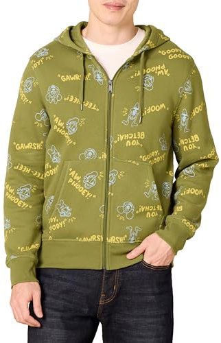 Amazon Essentials Disney | Marvel | Star Wars Men's Fleece Full-Zip Hoodie Sweatshirts (Available in Big & Tall), Mickey and Friends, XL