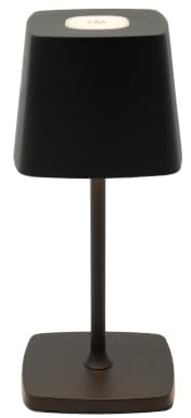 Luxus Europe - Tischlampe Touch Aimée Schwarz - Kabellose LED-Tischlampe für den Innenbereich – USB-C wiederaufladbar – Touch-Bedienung – Dimmbar