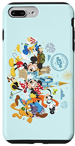 iPhone 7 Plus/8 Plus Walt Disney World 50th Anniversary Mickey and Friends Blue Case