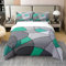 100% Baumwolle Swirl Tröster Abdeckung für Teens Erwachsene,Vintage Geometrische Streifen Bettbezug 135x200,Grün Schwarz Grau Bettwäsche Set,Chic Geometrie Kreise Bettbezug,Weiche Gemütliche Bettbezug