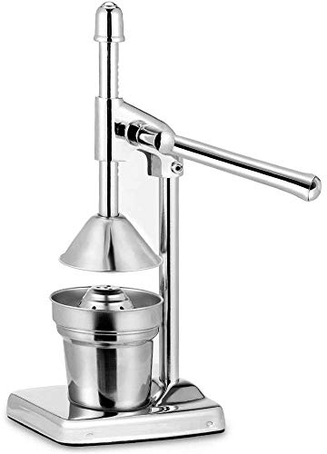 KGBNYS Juicer,Heavy Duty Lever Juicer, Arm Manual Orange Juicer Hand Press Fresh Fruit Squeezer Lever Action Orange Lemon Pomegranate Stainless Steel, Silver