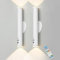 HARPER LIVING White Battery Operated Wall Lights, Motion Sensor Rechargeable Wall Lamp with Remote, 360° Rotation Magnetic Night Light, Portable LED Touch Light for Bedroom Hallway, (Set of 2)