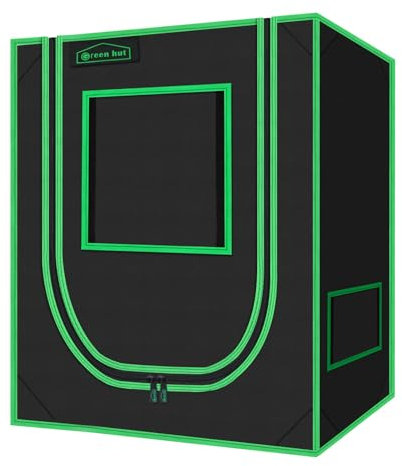 Green Hut Kleines Wachstumszelt für Pflanzen im Innenbereich, 45,7 x 76,2 x 91,4 cm, Mylar-Hydrokultur-Anzuchtzelte, Indoor-Anzuchtraum für Pflanzen, Obst, Blumen, Gemüse, mit herausnehmbarer,