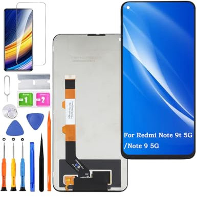 HLYGZX Pantalla de repuesto para Xiaomi Redmi Note 9t 5G LCD pantalla, para Redmi Note 9 5G Pantalla táctil digitalizador Kit de piezas de reparación