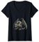 Damen Wasserspeier / Steinstatue / Wasserspeier von Notre Dame T-Shirt mit V-Ausschnitt