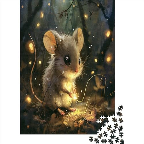 Maus 1000 Stück Puzzles Für Erwachsene Teenager Stress Abbauen Familien-Puzzlespiel Mit Poster in 1000-teiliges Puzzle Kinder Lernspiel Spielzeug Geschenk Puzzel 1000pcs (75x50cm)