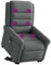 vidaXL Elektrischer Massagesessel mit Aufstehhilfe Dunkelgrau Stoff, Relaxsessel, Sessel mit Aufstehhilfe, Massagestuhl, Sessel