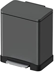 12L Stainless Steel Trash Can with Lid, Multifunctional Kitchen & Bathroom Waste Bin, Pedal Operation, Modern Design, Durable & Stylish, Space-Saving Solution