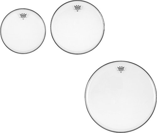 Remo PP-1380-BA Ambassador Clear Tom Drumhead Pack - 10, 12 & 16