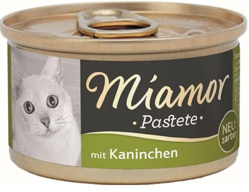 Miamor Katzenfutter Pastete, Kaninchen, (1 x 85 g)