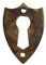 Schlüsselblatt Biedermeier Wappen sehr klein 34 x 24 - Qualität aus Europa seit 1998