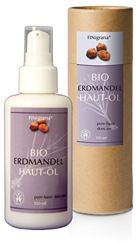 Bio Erdmandel-Haut-Öl in Glasflasche, 100ml