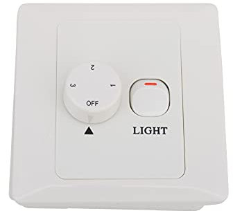 Interruptor de pared para ventilador de techo con luz, 2 paneles