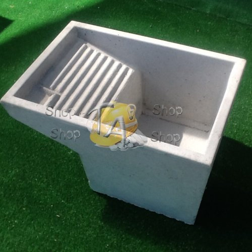 MASTRO GABRIELE Bañera lavabo pilozzo uso lavandería de cemento gris 55 x 39 x 30 (al.)
