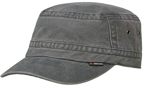 Göttmann Santiago Army Cap mit UV-Schutz aus Baumwolle - Anthrazit (18) - 61 cm