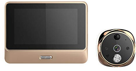 YLXD Videocitofono Campanello Video, spioncino per Display Digitale, WiFi Smart Home, Telecamera di Sicurezza, Video in Tempo Reale, Rilevamento Movimento PIR, LCD Digitale Cat da 5