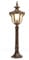 Vintage E27 Gartenleuchte,Wasserdicht Sockelleuchten Retro Außen-Lampe Bronze-Farbe Aluminium und Glasschirm Wegeleuchte Höhe 80CM Outdoor Standleuchte für Villa Rasen Eingang Hof Platz Mastlampe