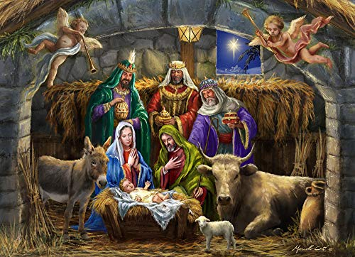 Vermont Christmas Company in The Manger Puzzle 1000 Teile