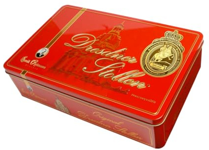 EMIL REIMANN Dresdner Stollen 500g – Edition Frauenkirche in Geschenkdose | Premium Weihnachtsstollen, Geschenkidee & Spezialität aus Dresden