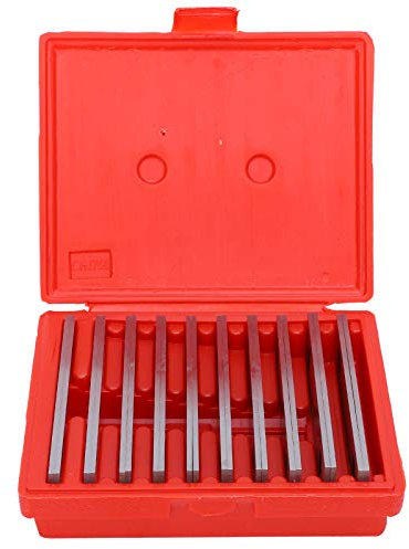 Parallelset Thin Parallel Bar Set 10 Pair 1/8 Inch Steel Parallel Blocks High Accuracy 0.0005inch Lathe Parallel Bars Machinist Lathe Tools for Leveling and Adjustment of Milling and Grinding Machines
