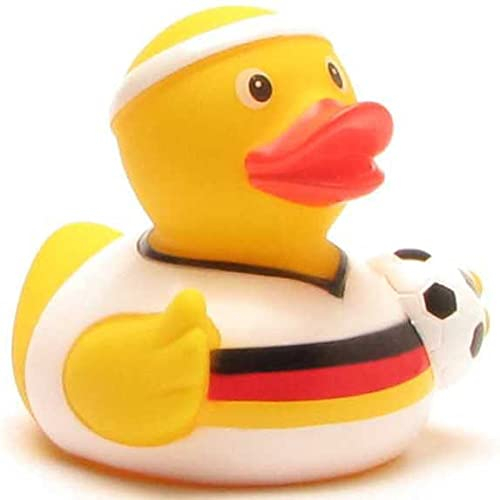 Duckshop Fußball Badeente Deutschland-Trikot I Quietscheente I L: 7,5 cm