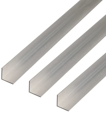 Alberts 497965 Winkelprofil | Aluminium, natur | 1000 x 30 x 30 mm | 3er Set
