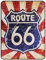 Tin Sign Vintage Retro Man Cave Bar Pub Schuppen Neuheit Geschenk Aluminium Metall Blechschild Wand Dekor Schild – USA US Route 66 Road Street Highway Rot Blau